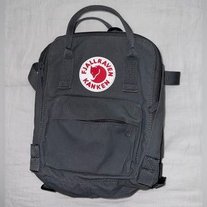 Fjallraven mini grey backpack